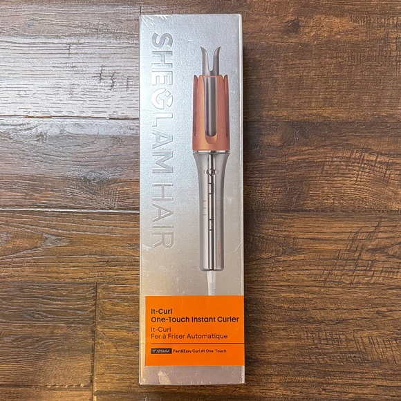 SHEGLAM It-Curl One-Touch Instant Curler - Silver and Orange - Picture 1 of 6